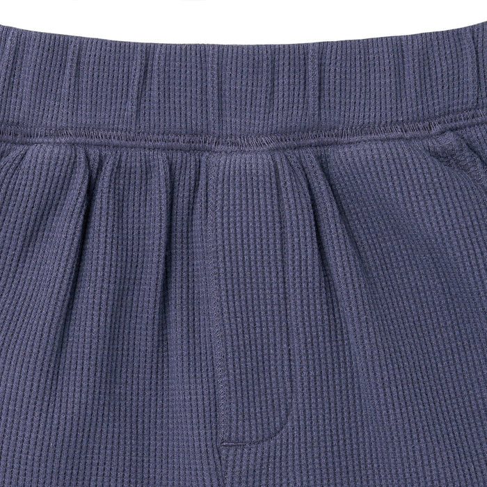 2-Piece Boys Odyssey Gray Johnny Collar Shirt and Shorts outfits Modern Moments™ by Gerber®