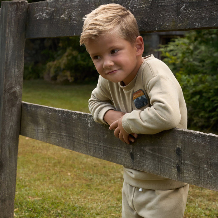 2-Piece Baby Boys Olive Green Sweatshirt and Jogger Set Outfits & Sets Modern Moments™ by Gerber®