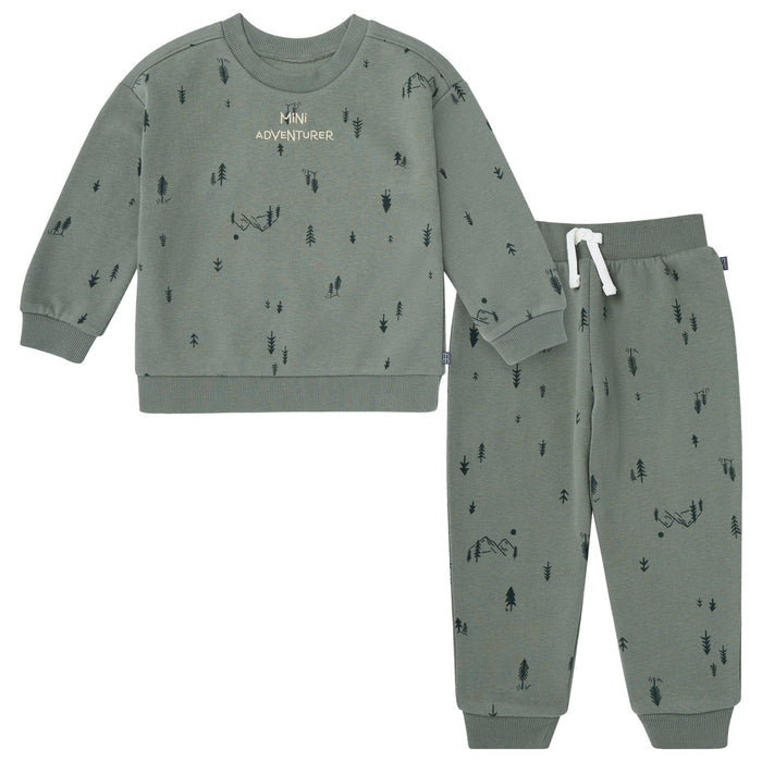 2-Piece Baby Boys Mountain Green Sweatshirt and Jogger Set Outfits & Sets Modern Moments™ by Gerber®