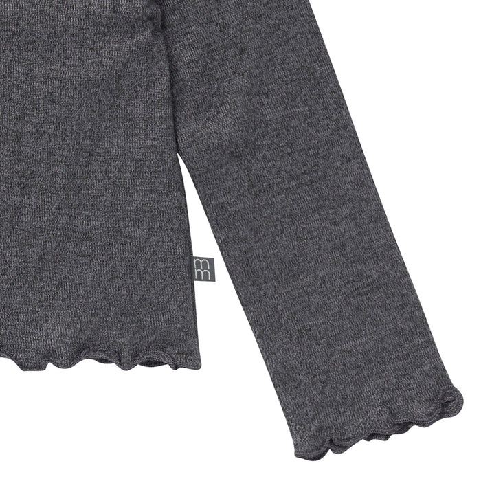 2-Piece Infant & Kids Girls Dark Gray Ruffle Collar Top and Flare Pant Set Outfits & Sets Gerber®