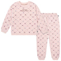 2-Piece Baby Girls Pink Happy Place Drop Shoulder Sweatshirt and Sweatpant Set Outfits & Sets Gerber®