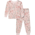 2-Piece Baby Girls Pink Snug Fitting Footless Pajama Set Sleepwear Modern Moments™ by Gerber®