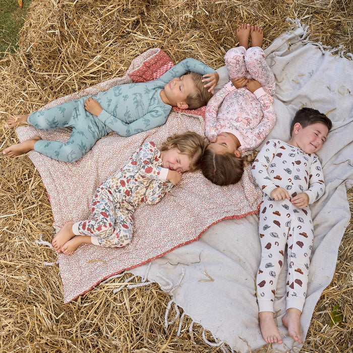 2-Piece Baby Girls Pink Snug Fitting Footless Pajama Set Sleepwear Modern Moments™ by Gerber®