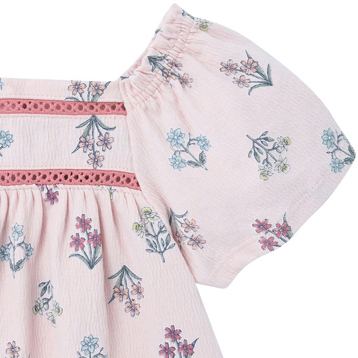 2-Piece Baby Girls Mauve Chalk Multi Top and Short Outfits & Sets Modern Moments™ by Gerber®