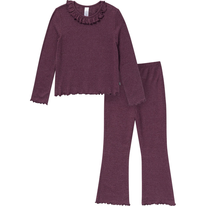 2-Piece Infant & Kids Girls Purple Ruffle Collar Top and Flare Pant Set Outfits & Sets Gerber®