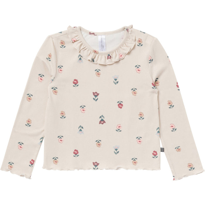 2-Piece Toddler Girls Light Gray Ruffle Collar Top and Flare Pant Set Outfits & Sets Gerber®