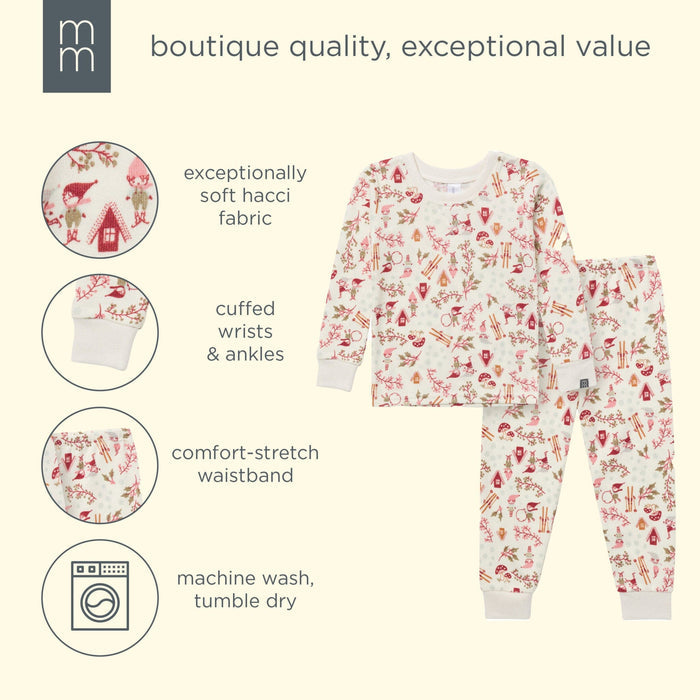 2-Piece Girls Winter Joy Snug Fit Pajama Set sleepwear modern moments™ by Gerber®
