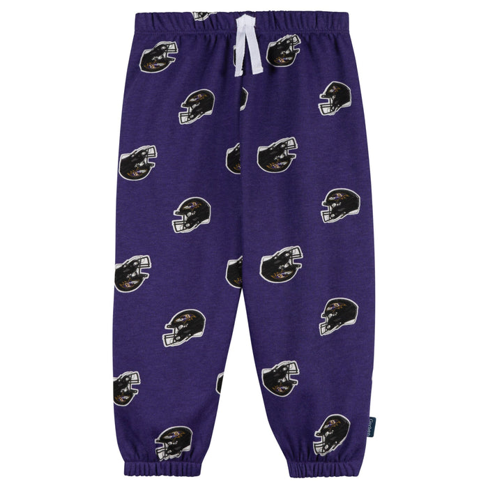 2-Piece Infant & Toddler Neutral Baltimore Ravens Sweatshirt and Pant Set Outfits & Sets NFL