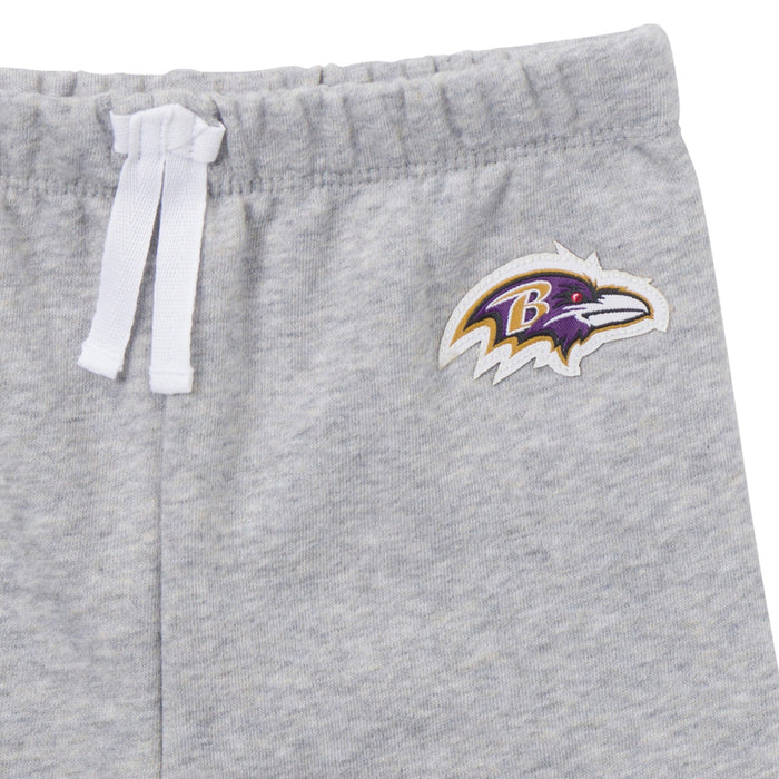 2-Piece Infant & Toddler Boys Baltimore Ravens Shirt and Sweatpant Set Outfits & Sets NFL