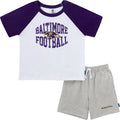 2-Piece Infant & Toddler Boys Baltimore Ravens T-Shirt and Shorts Set Outfits & Sets NFL