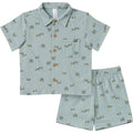 2-Piece Infant & Toddler Boys Blue Resort Shirt and Shorts Set outfits Modern Moments™ by Gerber®