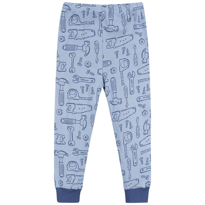 2-Piece Infant & Toddler Boys Blue Tools Cotton Pajama Set sleepwear Gerber®