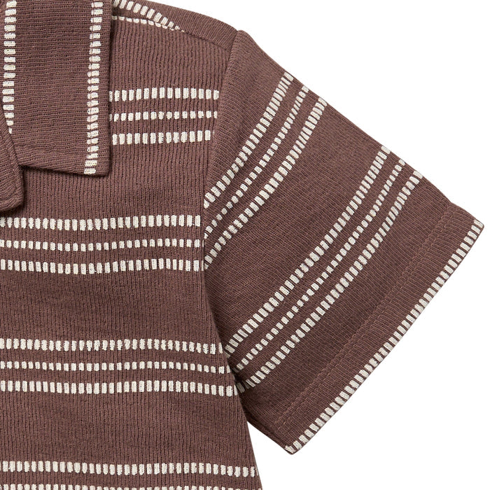 2-Pack Infant & Toddler Boys Brown Collar Top & Harem Pants Bundle outfits Gerber Childrenswear