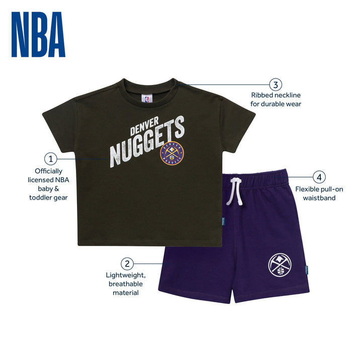2-Piece Infant & Toddler Boys Denver Nuggets T-Shirt & Shorts Set Outfits & Sets Gerber®