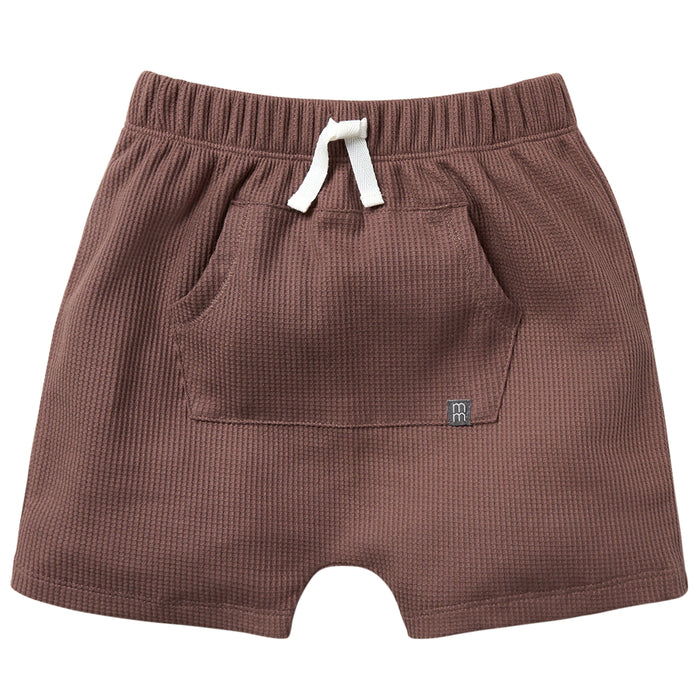 2-Pack Infant & Toddler Boys Light Tan Box Shirt & Brown Harem Shorts Bundle outfits Gerber Childrenswear