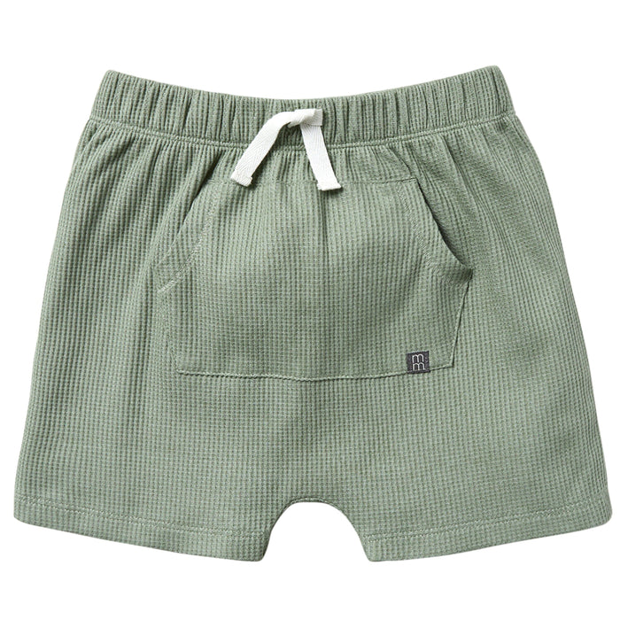 2-Pack Infant & Toddler Boys Medium Green Box Shirt & Green Harem Shorts Bundle outfits Gerber Childrenswear