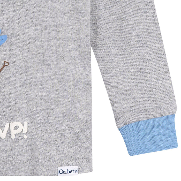 2-Piece Infant & Toddler Boys Gray Mvp Cotton Pajama Set sleepwear Gerber®