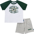 2-Piece Infant & Toddler Boys Green Bay Packers T-Shirt and Shorts Set Outfits & Sets NFL