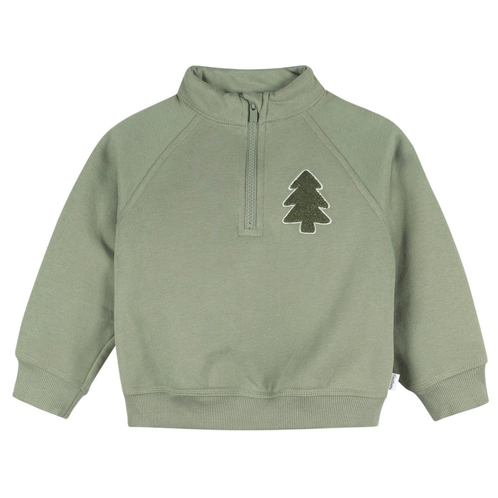 2-Piece Infant & Toddler Boys Oil Green Fleece Top and Pants Outfits & Sets Gerber®