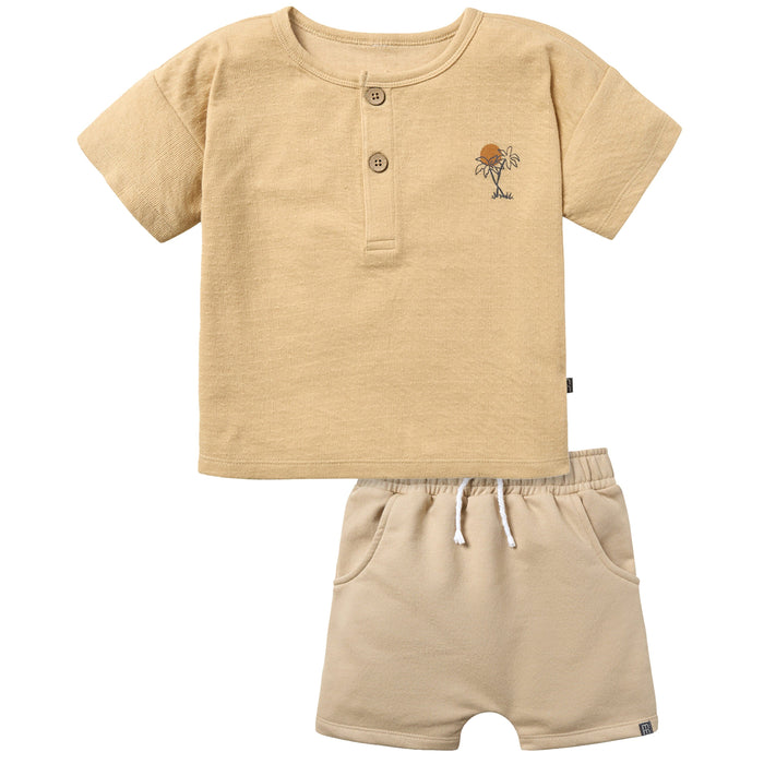 2-Piece Infant & Toddler Boys Henley Top & Shorts Set outfits-doorbusters modern moments™ by Gerber®
