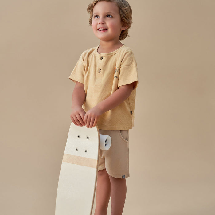 2-Pack Infant & Toddler Boys Henley Top & Shorts Bundle outfits Gerber Childrenswear