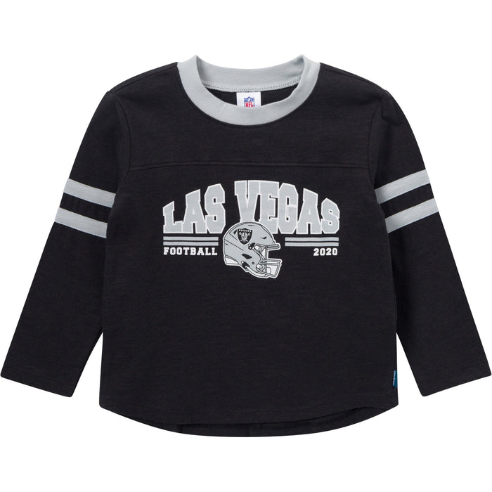 2-Piece Infant & Toddler Boys Las Vegas Raiders Shirt and Sweatpant Set Outfits & Sets NFL