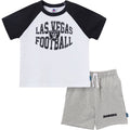 2-Piece Infant & Toddler Boys Las Vegas Raiders T-Shirt and Shorts Set Outfits & Sets NFL