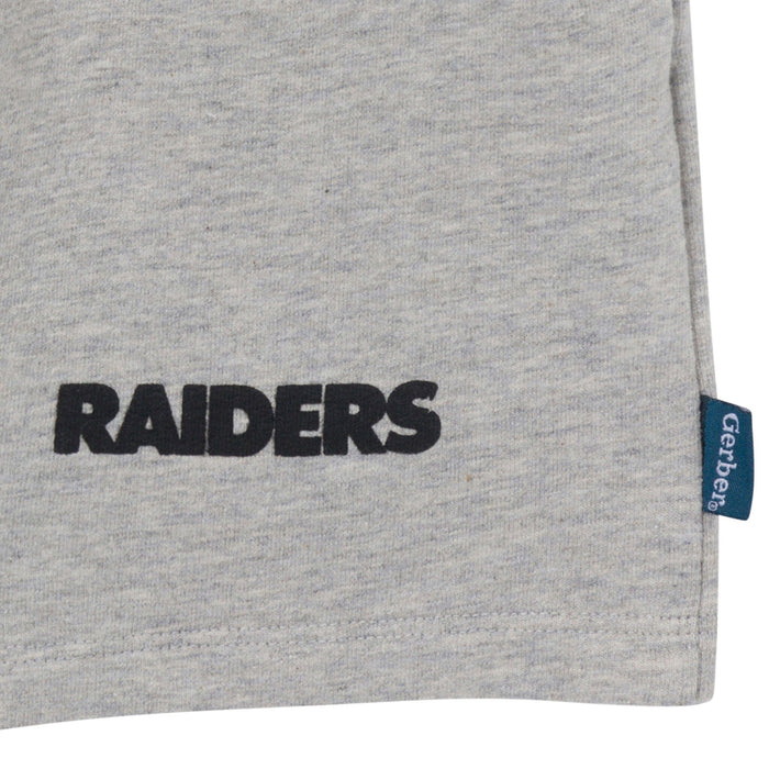 2-Piece Infant & Toddler Boys Las Vegas Raiders T-Shirt and Shorts Set Outfits & Sets NFL