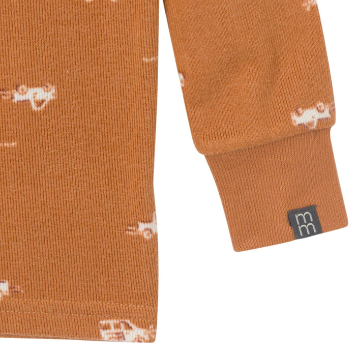 2-Piece Infant & Toddler Boys Lt Med Brown Cars Pajama Set Sleepwear Modern Moments™ by Gerber®