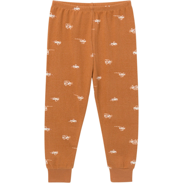 2-Piece Infant & Toddler Boys Lt Med Brown Cars Pajama Set Sleepwear Modern Moments™ by Gerber®