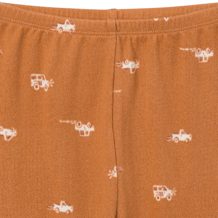 2-Piece Infant & Toddler Boys Lt Med Brown Cars Pajama Set Sleepwear Modern Moments™ by Gerber®