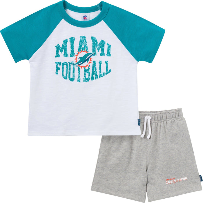 2-Piece Infant & Toddler Boys Miami Dolphins T-Shirt and Shorts Set NFL NFL
