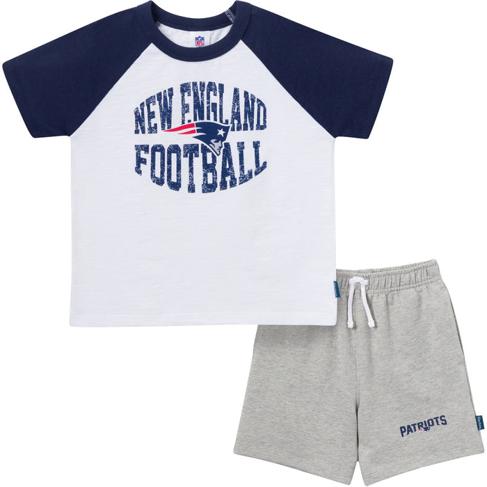 2-Piece Infant & Toddler Boys New England Patriots T-Shirt and Shorts Set Outfits & Sets NFL