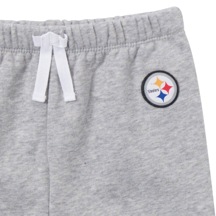 2-Piece Infant & Toddler Boys Pittsburgh Steelers Shirt and Sweatpant Set Outfits & Sets NFL