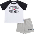 2-Piece Infant & Toddler Boys Pittsburgh Steelers T-Shirt and Shorts Set Outfits & Sets NFL