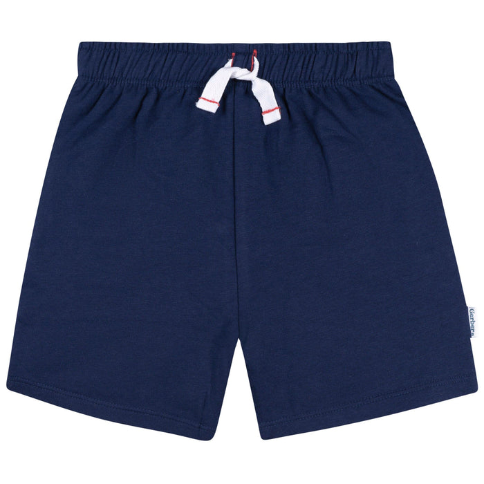 2-Piece Infant & Toddler Boys Brown & Blue Polo Shirt and Shorts Set Outfits & Sets Gerber®