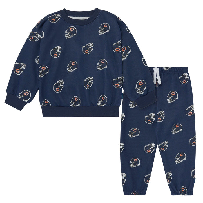 2-Piece Infant & Toddler Neutral Chicago Bears Sweatshirt and Pant Set Outfits & Sets NFL