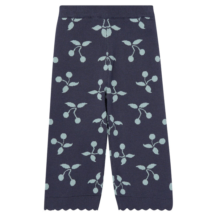 2-Piece Baby Girls Blue Fruit Jacquard Seater Knit Top and Pant Set Outfits & Sets Gerber®