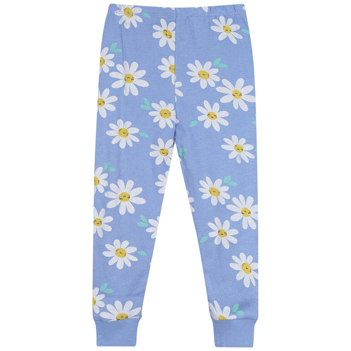 2-Piece Infant & Toddler Girls Blue Daisies Cotton Pajama Set sleepwear Gerber®