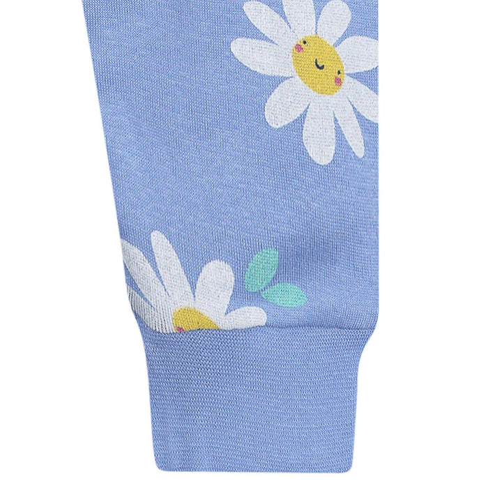 2-Piece Infant & Toddler Girls Blue Daisies Cotton Pajama Set sleepwear Gerber®