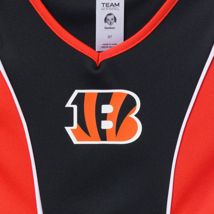 2-Piece Infant & Toddler Girls Cincinatti Bengals Dress and Panty Cover Set Dresses NFL