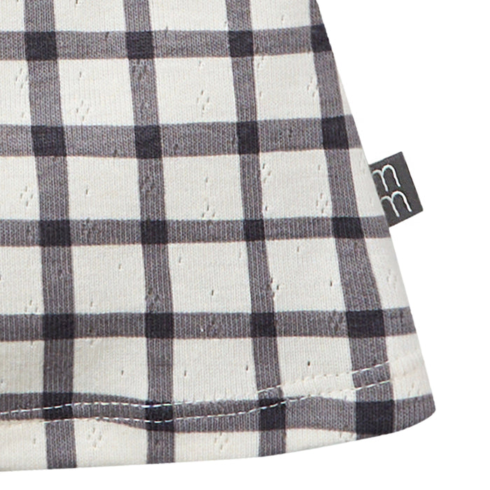 2-Piece Infant & Toddler Girls Dark Grey Plaid Ruffled Sleeve Top & Wide Leg Shorts Bundle outfits Modern Moments™ by Gerber®