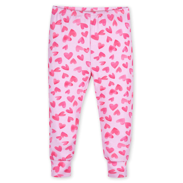 2-Piece Infant & Toddler Girls Heartfelt Buttery-Soft Viscose Made from Eucalyptus Snug Fit Pajamas