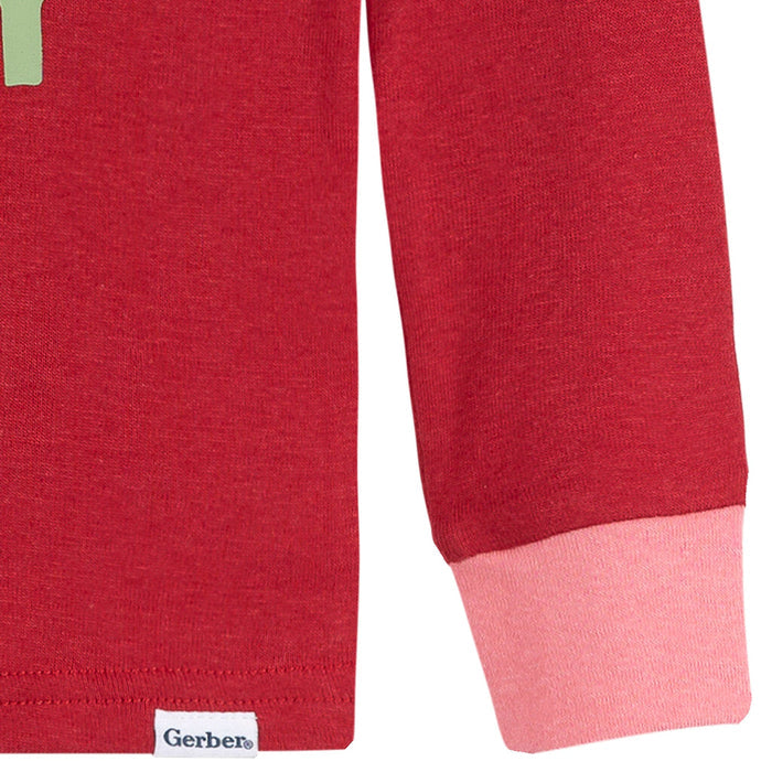 2-Piece Infant & Toddler Girls Multi Check Snug Fitting Pajama Set Sleepwear Gerber®