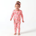 2-Piece Infant & Toddler Girls Just Peachy Buttery-Soft Viscose Made from Eucalyptus Snug Fit Pajamas