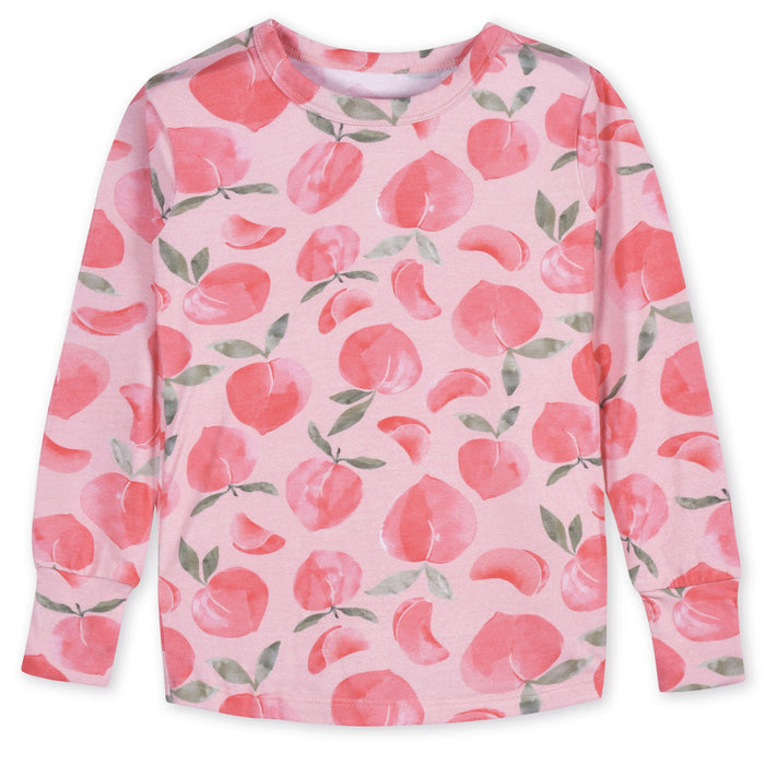 2-Piece Infant & Toddler Girls Just Peachy Buttery-Soft Viscose Made from Eucalyptus Snug Fit Pajamas
