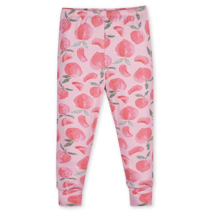 2-Piece Infant & Toddler Girls Just Peachy Buttery-Soft Viscose Made from Eucalyptus Snug Fit Pajamas