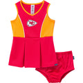 2-Piece Infant & Toddler Girls Kansas City Chiefs Dress and Panty Cover Set Dresses NFL