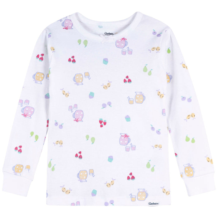 2-Piece Infant & Toddler Girls Lemonade Cotton Pajama Set sleepwear Gerber®