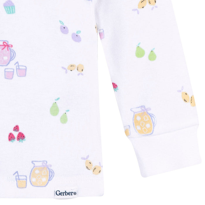 2-Piece Infant & Toddler Girls Lemonade Cotton Pajama Set sleepwear Gerber®